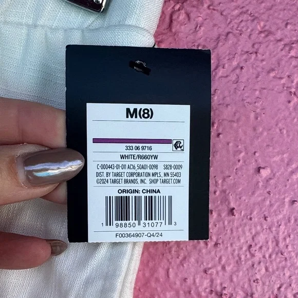 Art Class Cream girls linen Pants - Picture 3 of 4